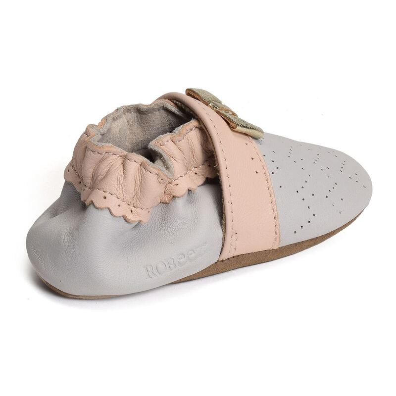 HAPPY MOOD Gris Rose, Ballerines Robeez