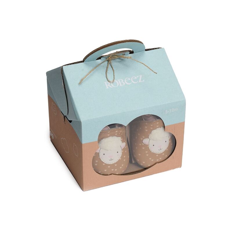 COFFRET NAISSANCE SWEET SHEEP Camel Rose, Ballerines Robeez