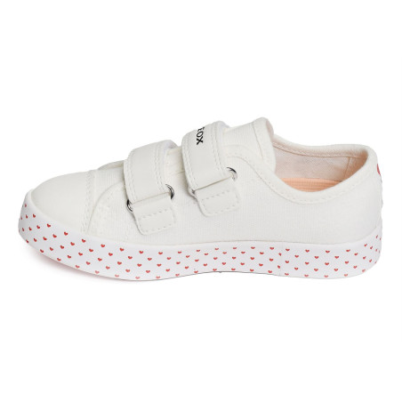 JR CIAK GG Blanc, Chaussures basses Geox