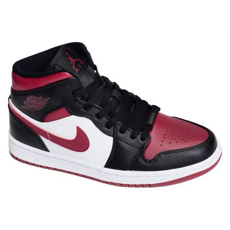 AIR JORDAN MID Noir Bordeaux, Baskets montantes Nike