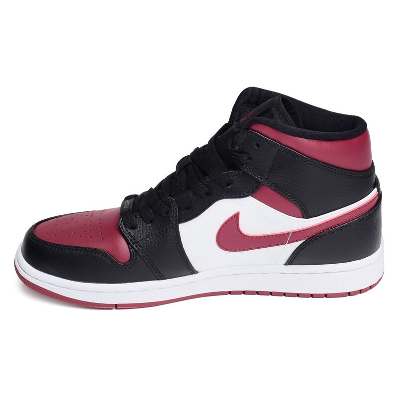 AIR JORDAN MID Noir Bordeaux, Baskets montantes Nike