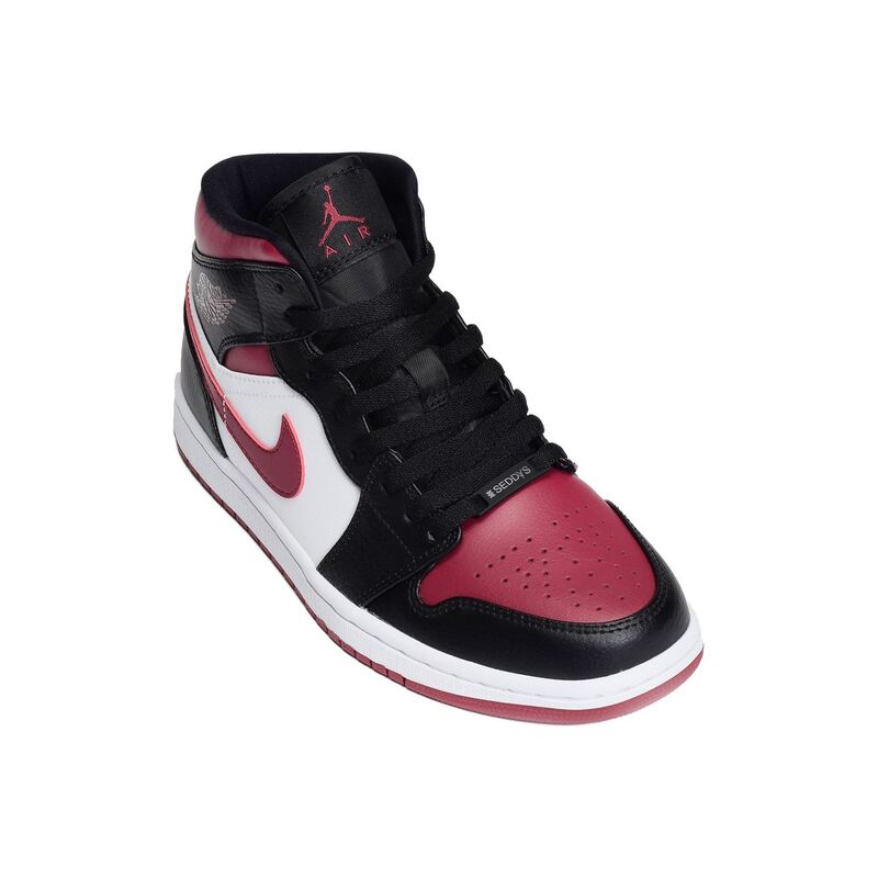 AIR JORDAN MID Noir Bordeaux, Baskets montantes Nike