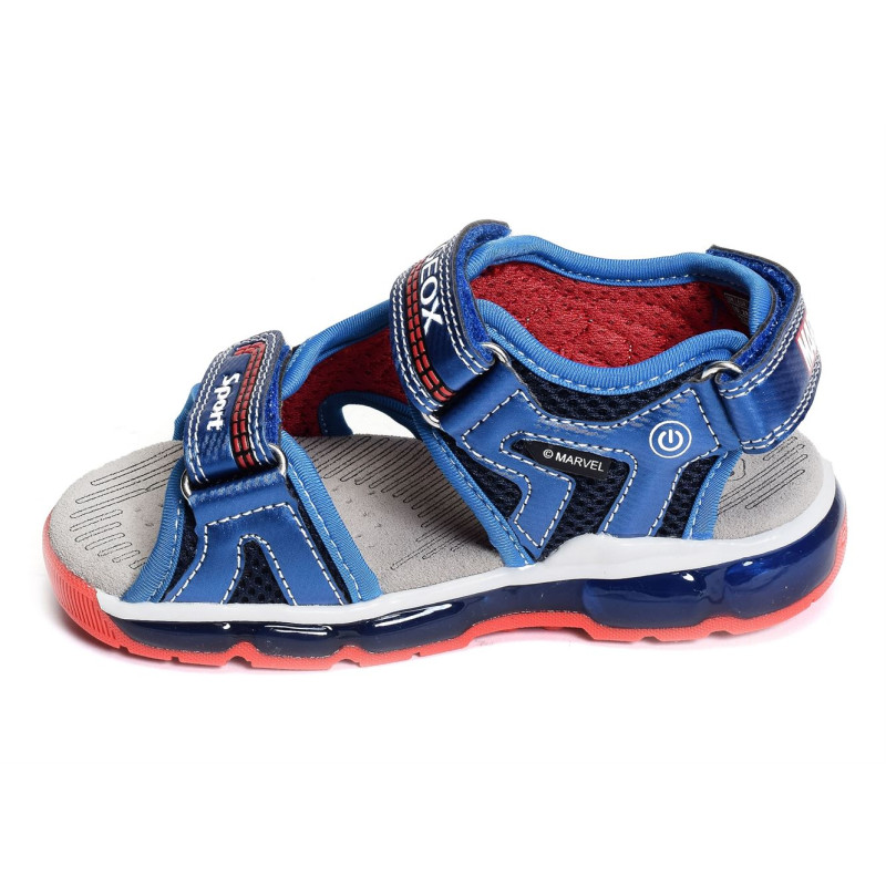 J S ANDROID BA Bleu Rouge, Sandales plates & Nu-Pieds Geox