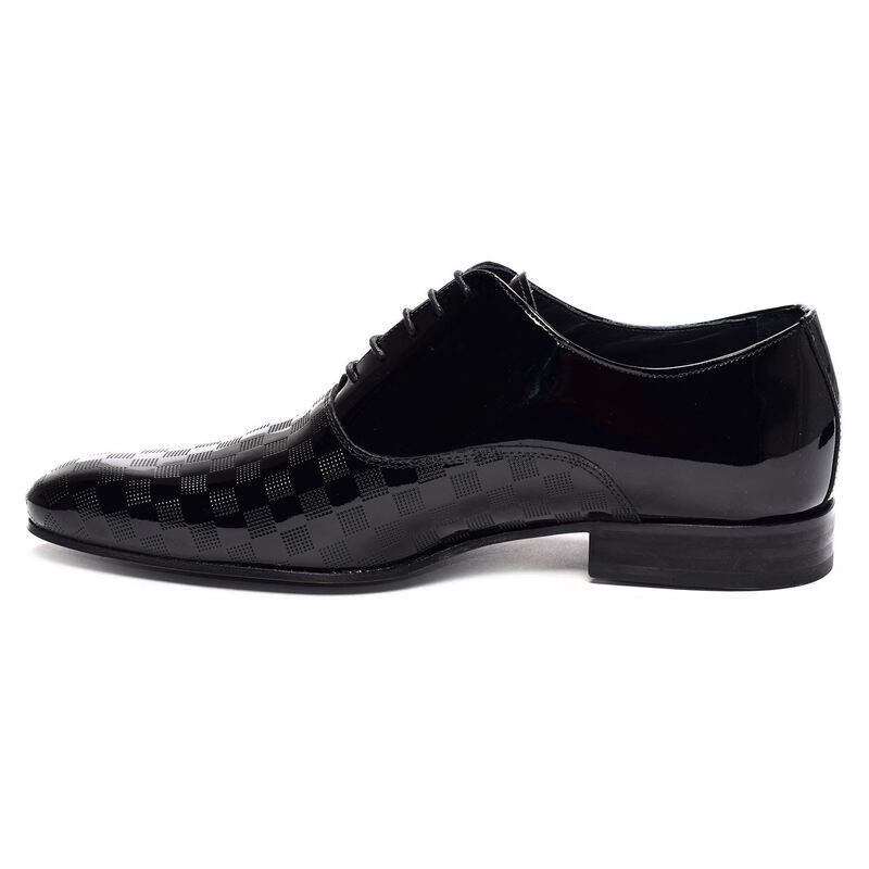 JASPER Verni Noir, Chaussures de Ville Pierre Cardin