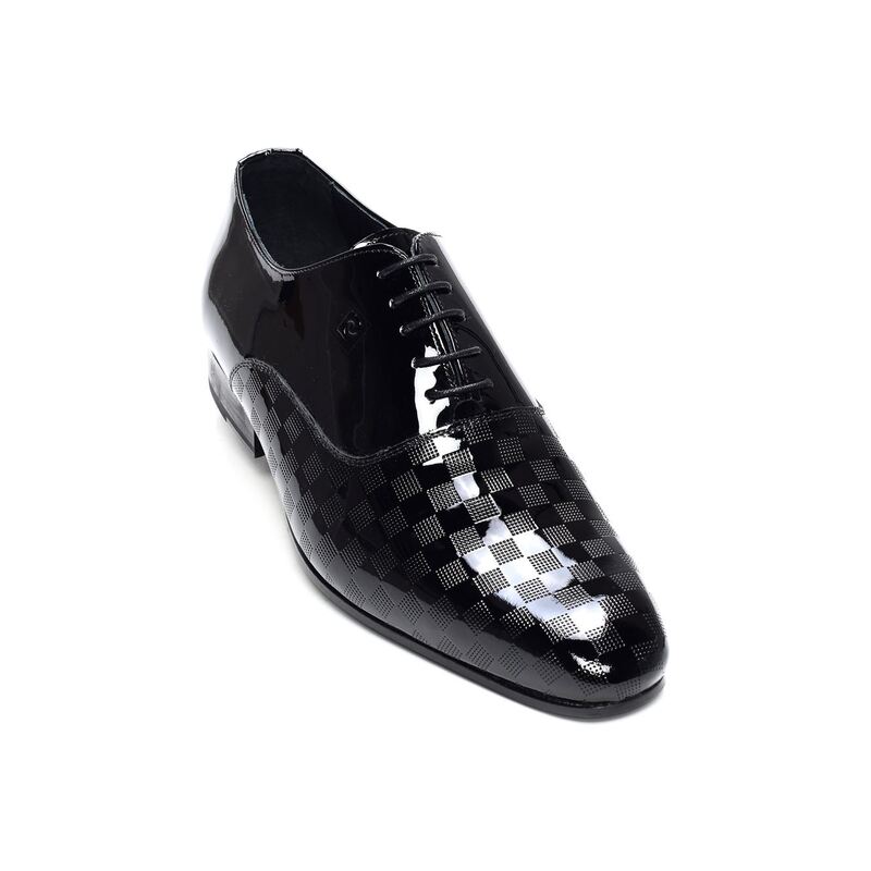 JASPER Verni Noir, Chaussures de Ville Pierre Cardin