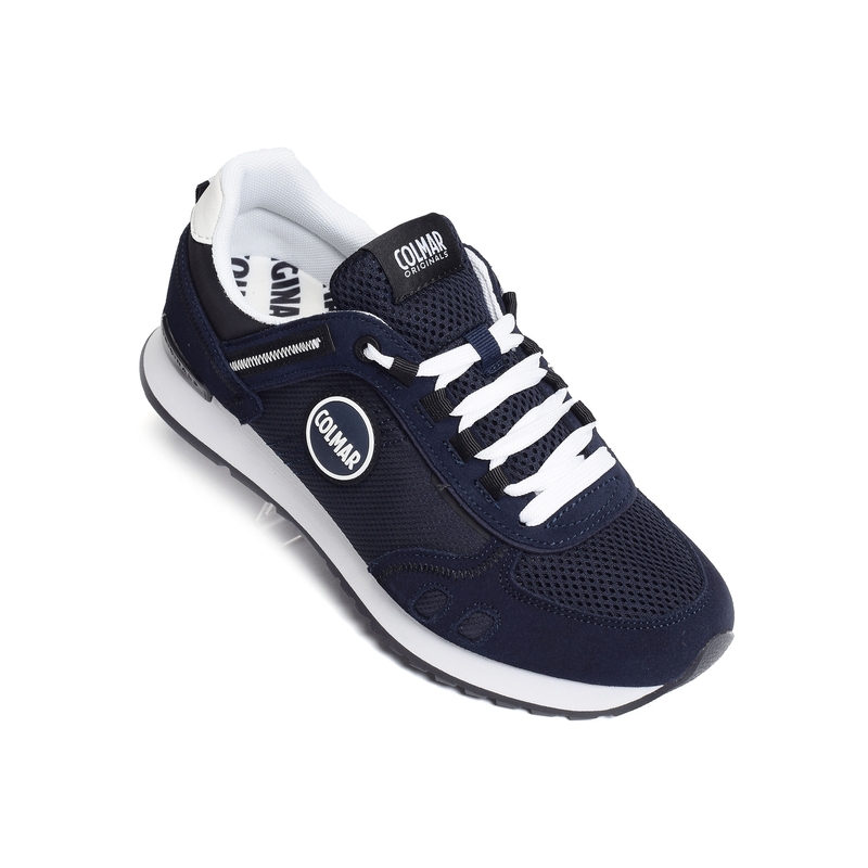 TRAVIS SPORT BOLD Marine Blanc, Baskets running Colmar