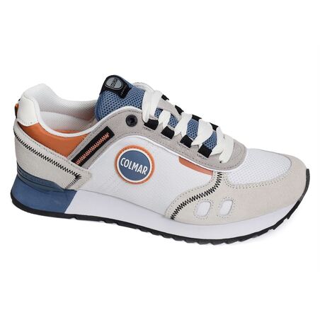 TRAVIS SPORT COLORS Blanc Bleu, Baskets running Colmar