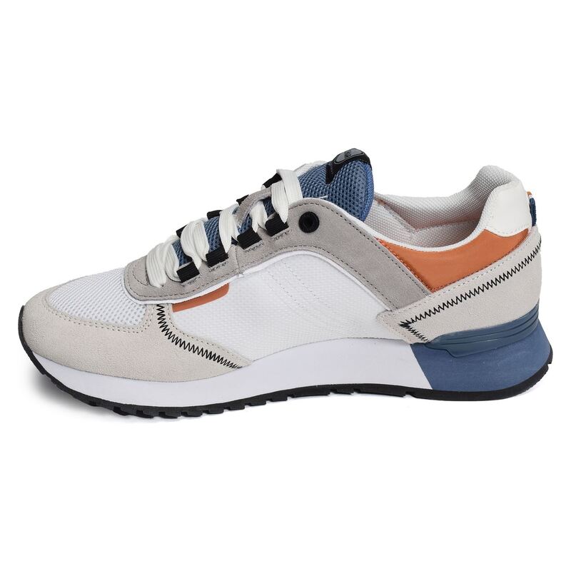 TRAVIS SPORT COLORS Blanc Bleu, Baskets running Colmar