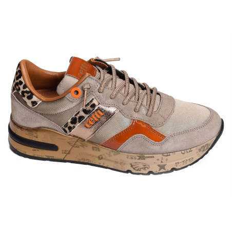 C1274 W Beige Orange, Sneakers basses Cetti