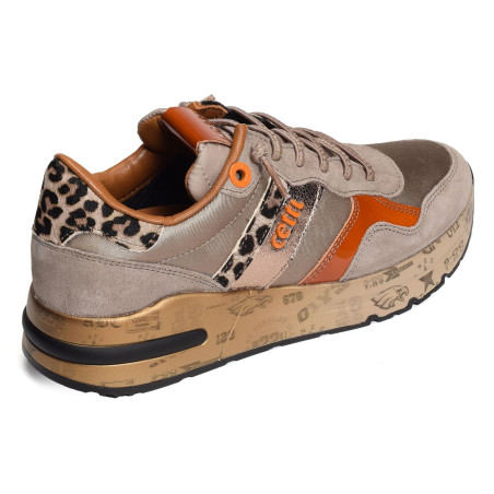 C1274 W Beige Orange, Sneakers basses Cetti