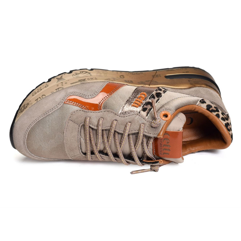 C1274 W Beige Orange, Sneakers basses Cetti