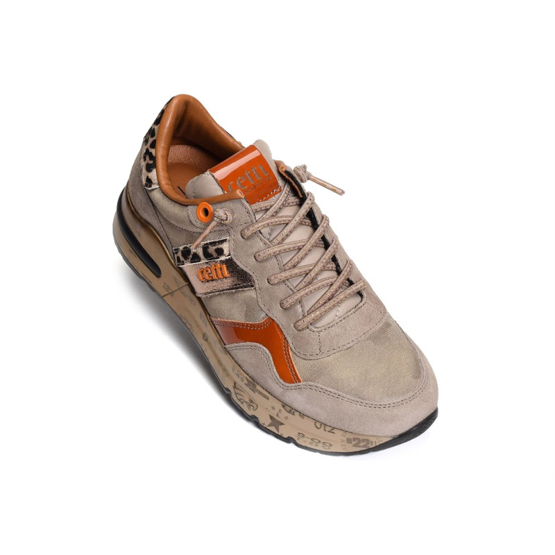 C1274 W Beige Orange, Sneakers basses Cetti