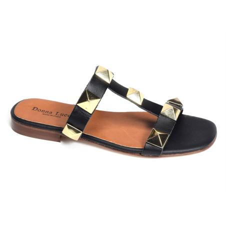 1365 Noir, Mules Donna Lucca