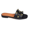 1384 Noir, Mules Donna Lucca