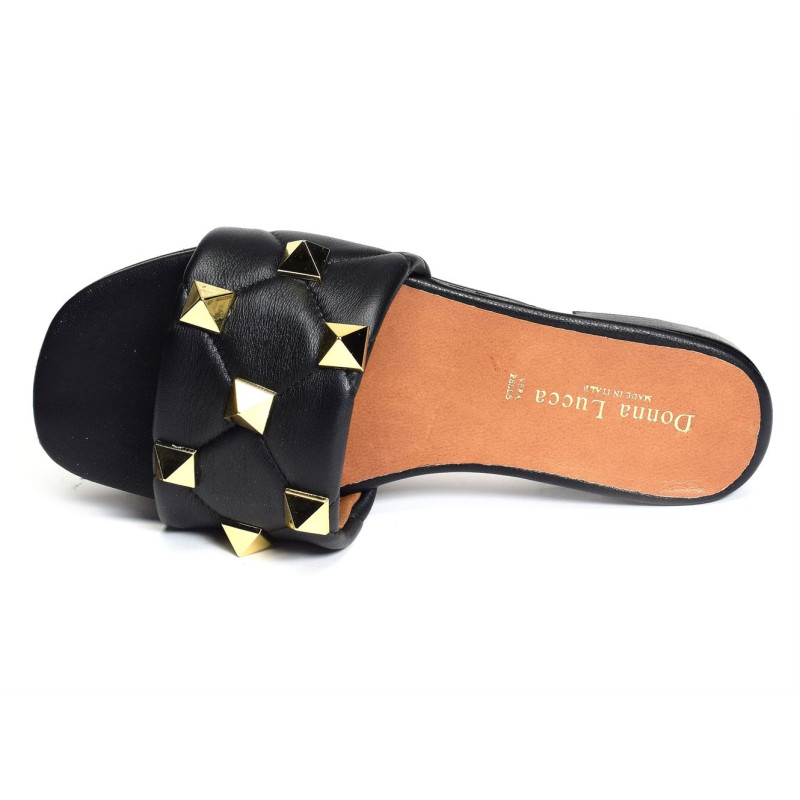 1384 Noir, Mules Donna Lucca