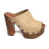 7551 Beige, Mules Sandro Rosi