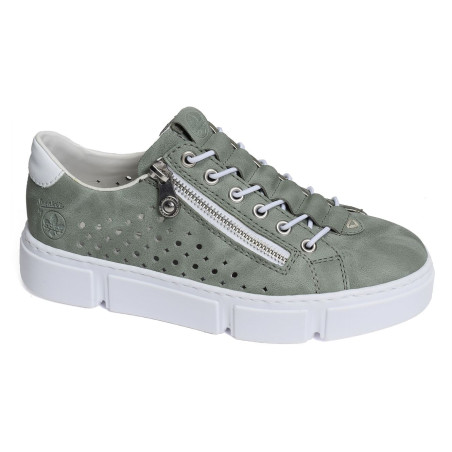 N5953 Vert, Sneakers basses Rieker