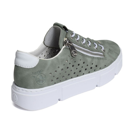 N5953 Vert, Sneakers basses Rieker