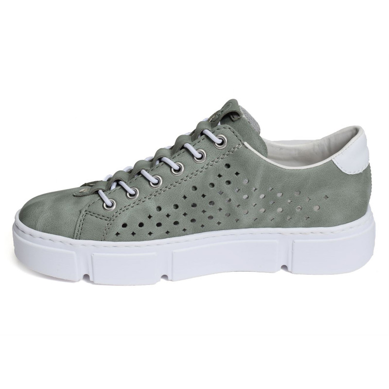 N5953 Vert, Sneakers basses Rieker