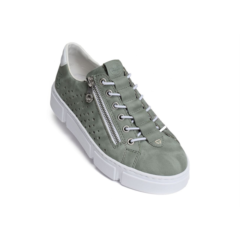 N5953 Vert, Sneakers basses Rieker