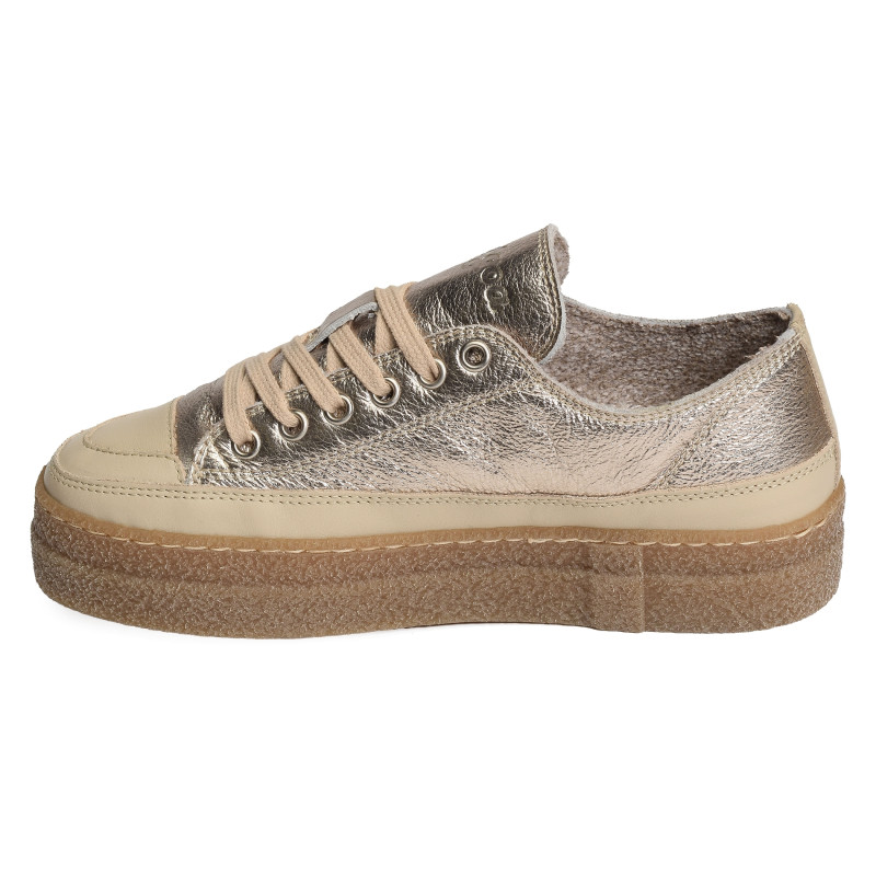 MYO PLATO Beige Platine, Sneakers basses Patgoa