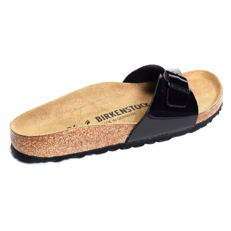 MADRID W Verni Noir, Mules Birkenstock