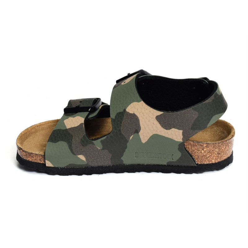 MILANO ENFANT Camouflage Marron, Sandales plates & Nu-Pieds Birkenstock