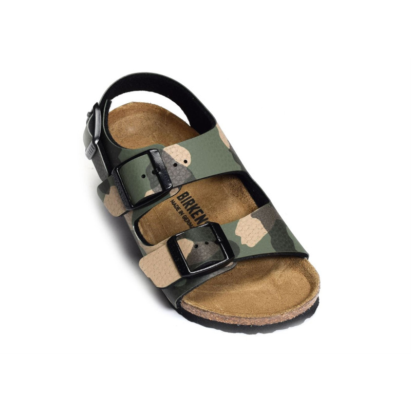 MILANO ENFANT Camouflage Marron, Sandales plates & Nu-Pieds Birkenstock