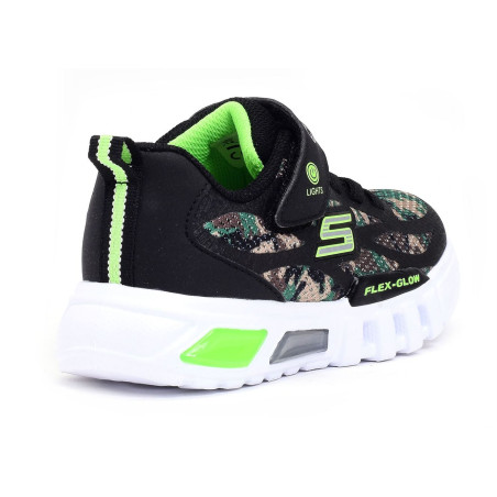 FLEX GLOW Noir, Baskets running Skechers