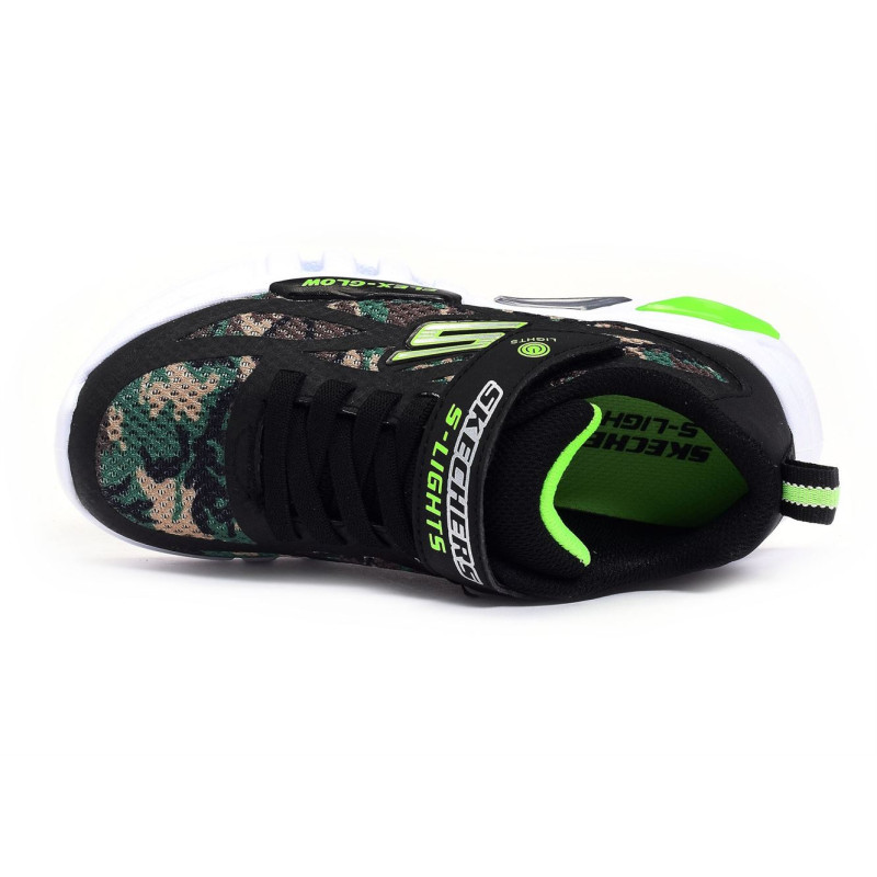 FLEX GLOW Noir, Baskets running Skechers