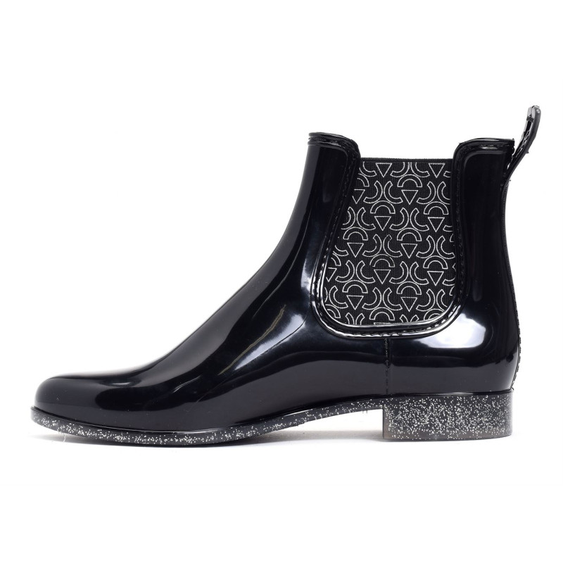 JAPTRI Noir Argent, Bottines Méduse