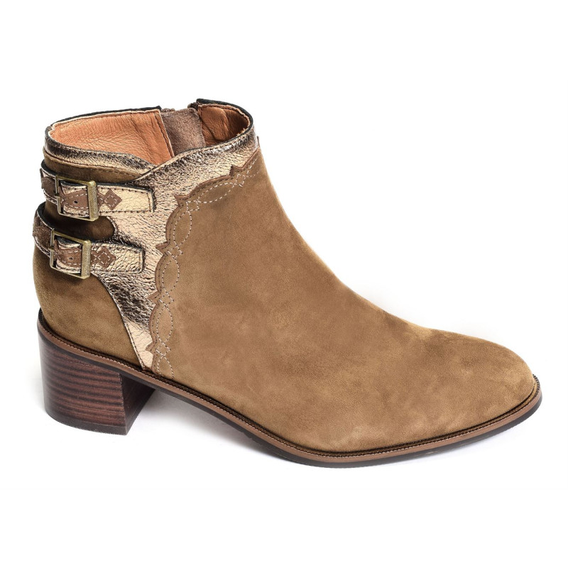 TESLA Taupe, Bottines Mam'zelle