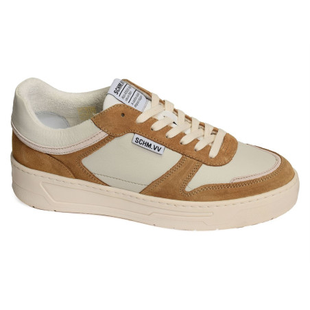 SMATCH SNEAKER Camel Blanc, Sneakers basses Schmoove