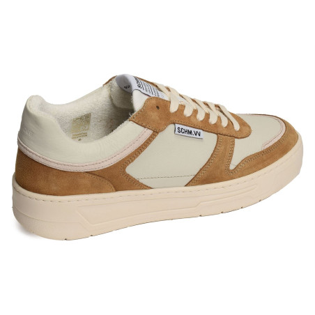 SMATCH SNEAKER Camel Blanc, Sneakers basses Schmoove