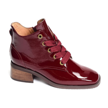 DANK Verni Bordeaux, Bottines Mam'zelle