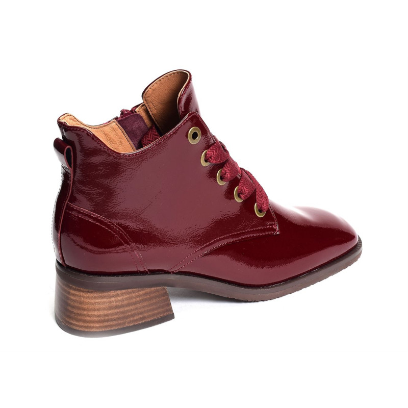 DANK Verni Bordeaux, Bottines Mam'zelle