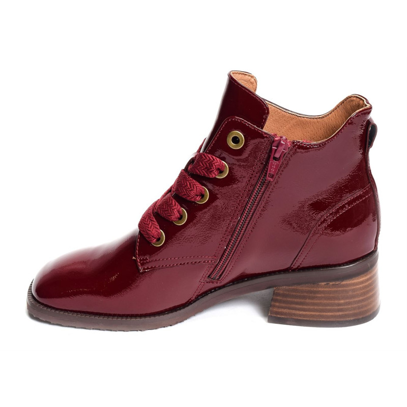 DANK Verni Bordeaux, Bottines Mam'zelle