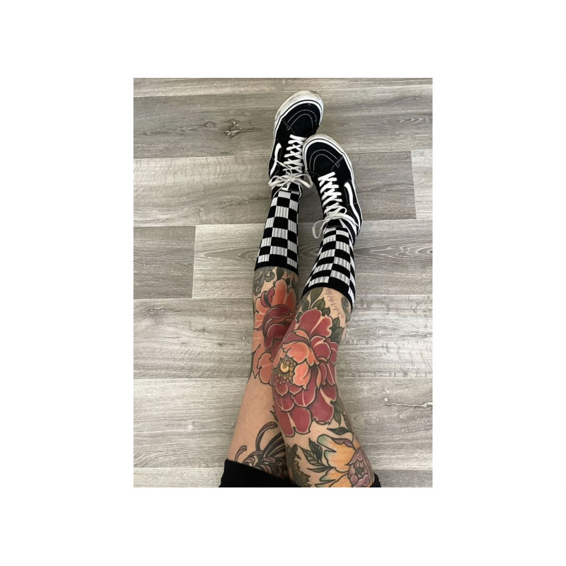 MN CHECKERBOARD II CREW Damier, Chaussettes Vans