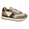 TORINO Beige Vert, Baskets running Serafini