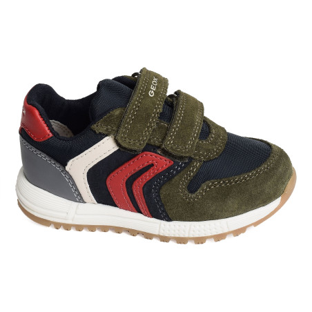 B ALBEN BA Marine Kaki, Sneakers basses Geox