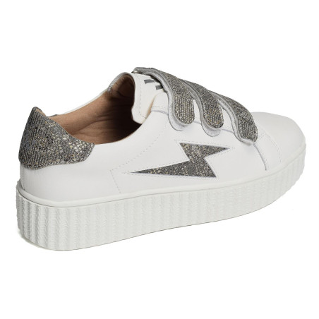 JANE Blanc Gris, Sneakers basses Vanessa Wu