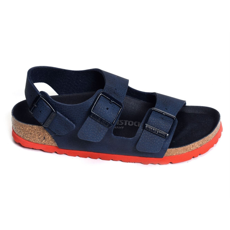 MILANO G ENFANT Bleu Rouge, Sandales plates & Nu-Pieds Birkenstock