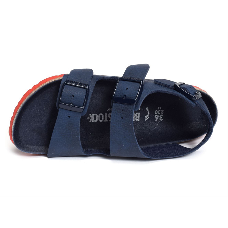 MILANO G ENFANT Bleu Rouge, Sandales plates & Nu-Pieds Birkenstock