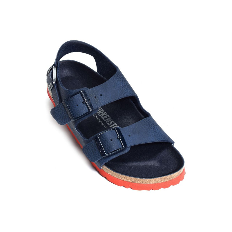 MILANO G ENFANT Bleu Rouge, Sandales plates & Nu-Pieds Birkenstock