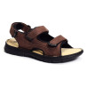 SAYRRON Marron Foncé, Sandales plates & Nu-Pieds TBS