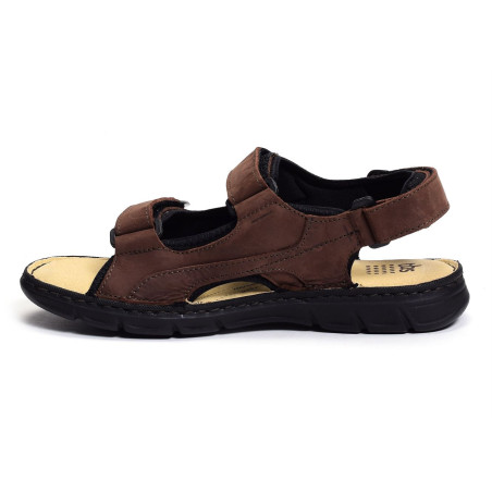 SAYRRON Marron Foncé, Sandales plates & Nu-Pieds TBS