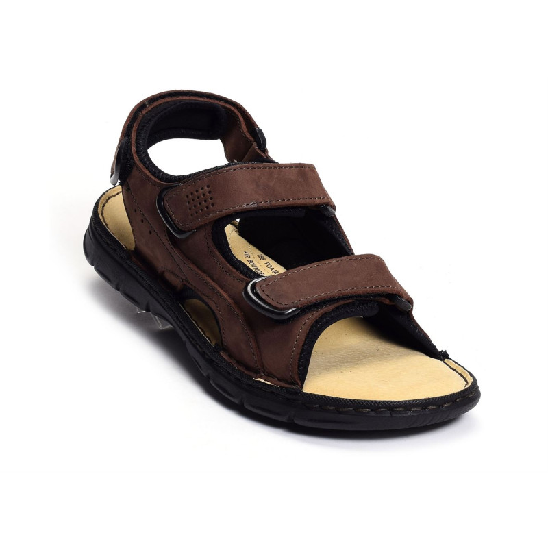 SAYRRON Marron Foncé, Sandales plates & Nu-Pieds TBS