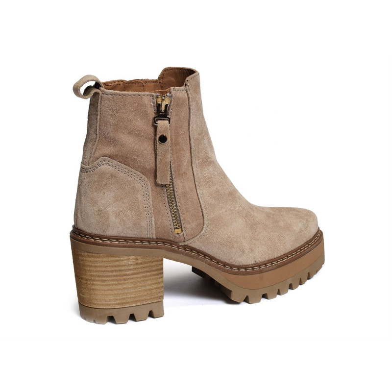 NEW AMELIE 2433 Beige, Bottines Alpe