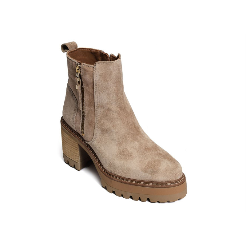 NEW AMELIE 2433 Beige, Bottines Alpe