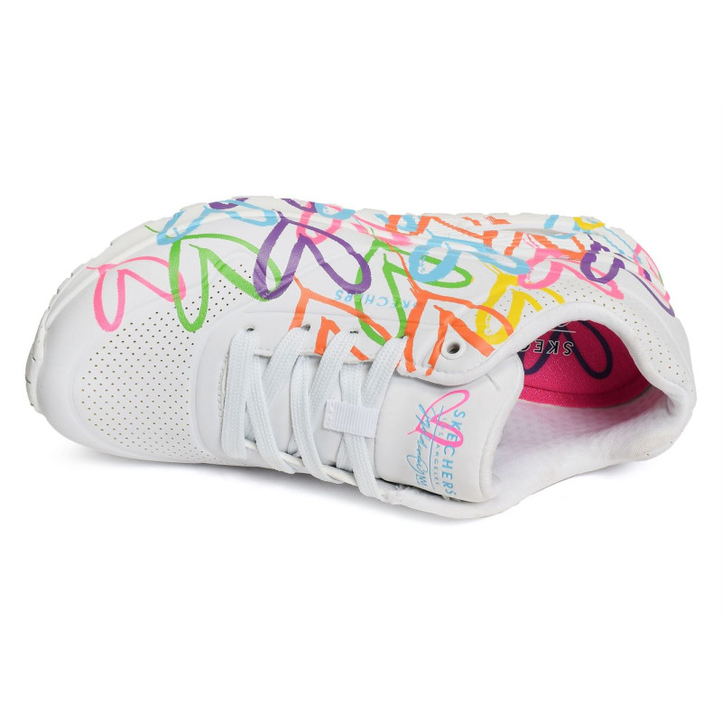 UNO HIGHLIGHT LOVE Blanc Multicolore, Sneakers basses Skechers